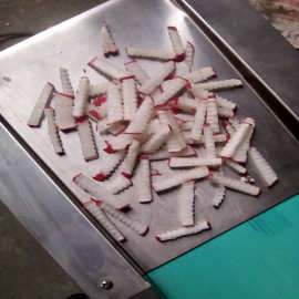 不锈钢切菜机图片切菜机价格曲阜呈昊机械厂直销多种花型尺寸能调