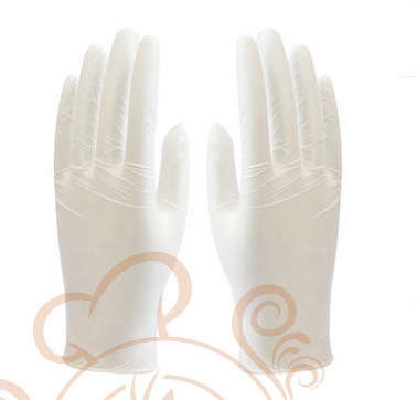 Disposable powder-free PVC gloves food grade 20 pieces in color box kitchen beauty large, medium and small gloves