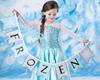 Small princess costume, evening dress, European style, “Frozen”, cosplay, children's clothing