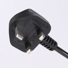 中建电器供应英标电源线插头厂家供应三孔英国认证弹簧式电源线