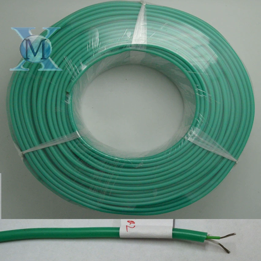 Термопара K-типа, зеленая силиконовая линия для измерения температуры, многожильная, складная, мягкая, 2*7*0,2 мм