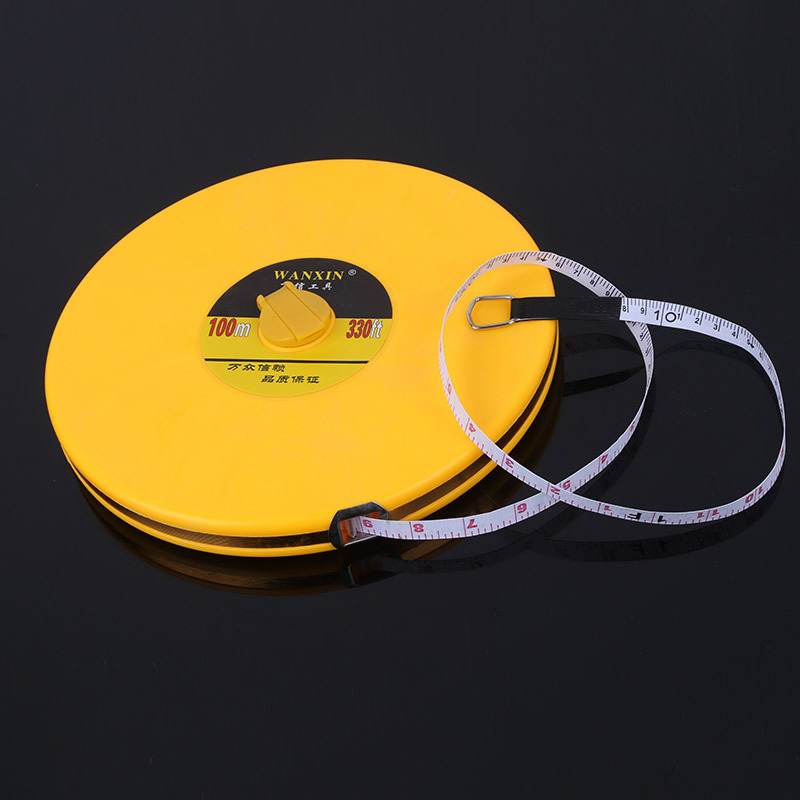 厂家大量批发 30米  50米 纤维尺 皮尺 防摔耐磨圆盘形纤维软尺