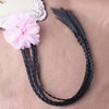 Children's wig, cute hair accessory with pigtail for princess, flowered