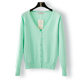 Korean Style Spring and Autumn Loose Outerwear Knitwear plus size Cardigan Sweater Women's Short Spring Long Sleeve Thin Coat