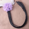 Children's wig, cute hair accessory with pigtail for princess, flowered