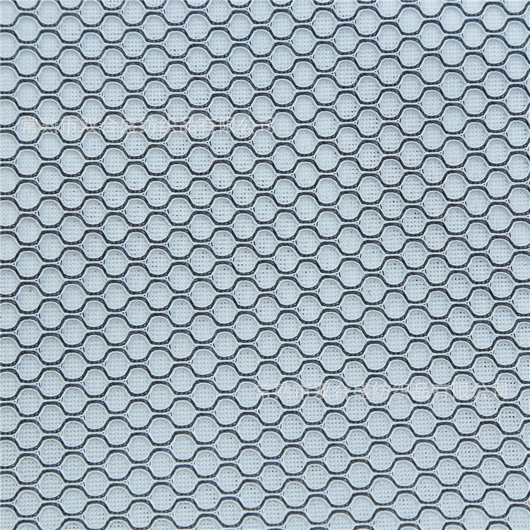 双色三明治网布 黑白色网布 蜂窝网布 透气网布 家纺面料