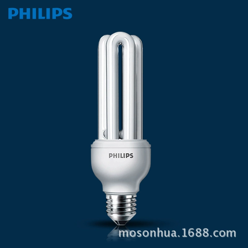 Philips U-образная 2U энергосберегающая лампа E27 винтовая лампа 3U настольная лампа U-образная светодиодная трубка дома 11 Вт 5 Вт лампа супер яркая