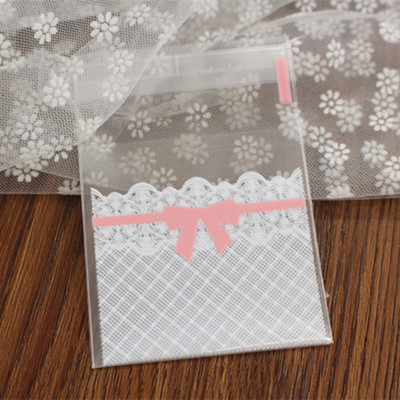 烘焙包装饼干袋月饼曲奇袋点心食品包装袋糖果点心袋100枚 7*7