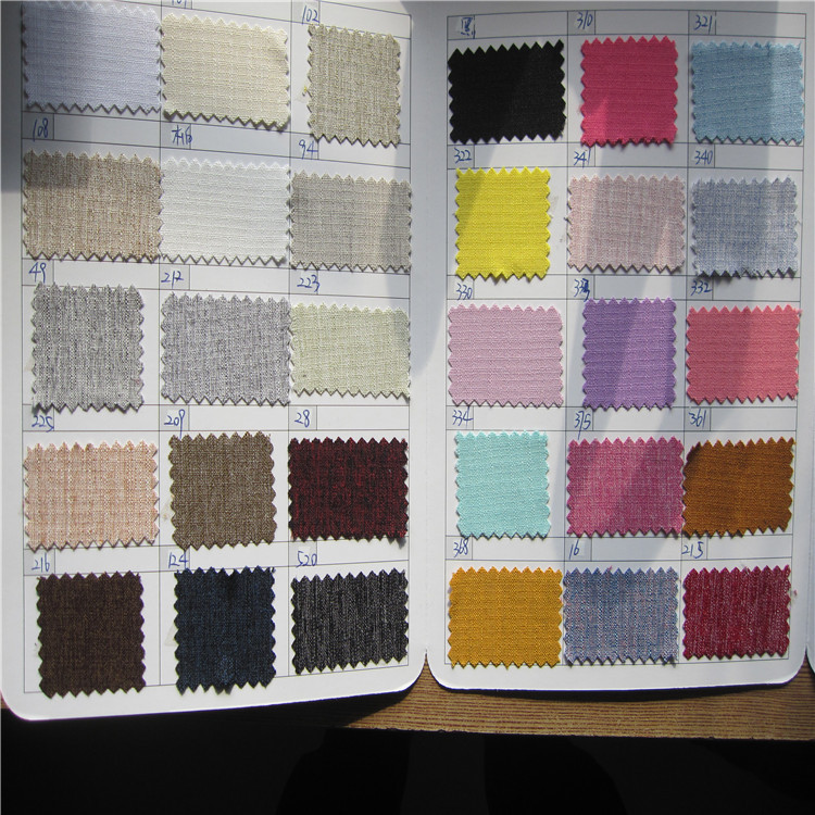 春夏新品TR弹力仿麻双色布 时尚仿麻套装阔腿裤衬衫面料