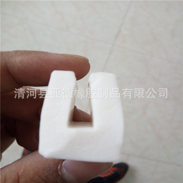 硅胶发泡密封条 海绵硅胶条 U型胶条 异形硅胶密封条