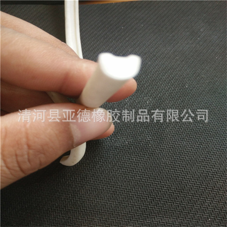 厂家直销优质耐高温12*6.5半圆硅胶条 发泡密封条 防水条密封条