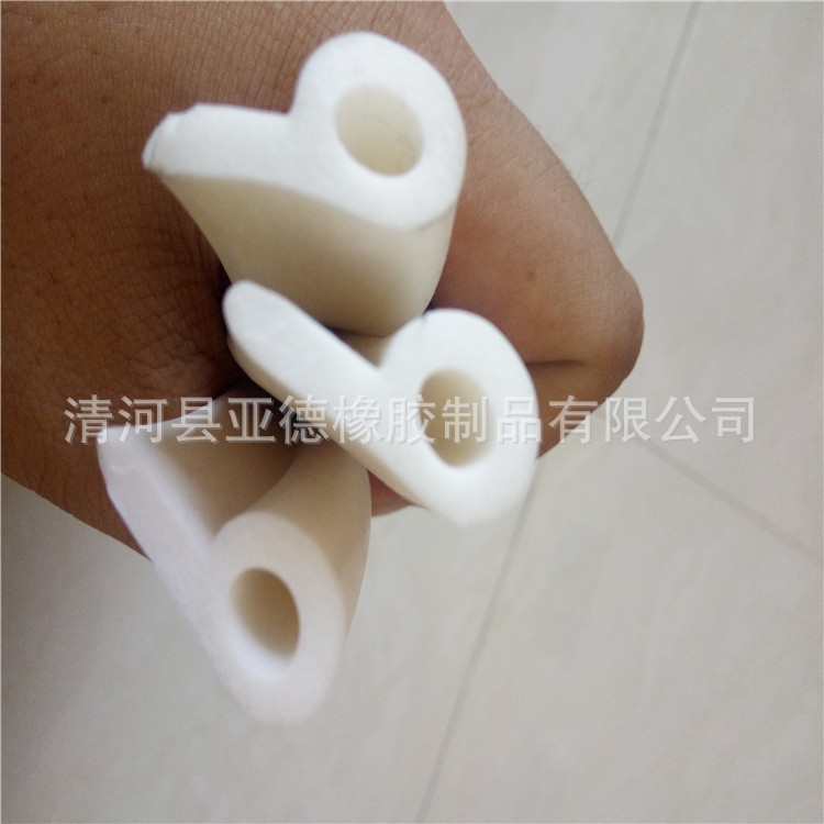 硅胶发泡9字型密封条 硅胶发泡密封条 耐高温密封条可按尺寸做
