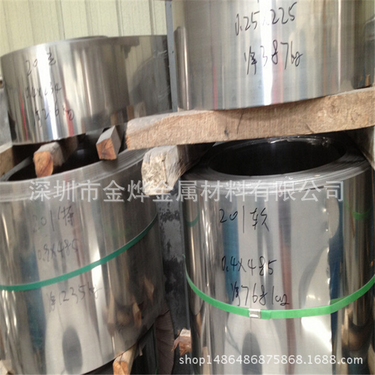 镀镍不锈钢带 sus201全硬不锈钢带、不锈钢板 深圳不锈钢厂