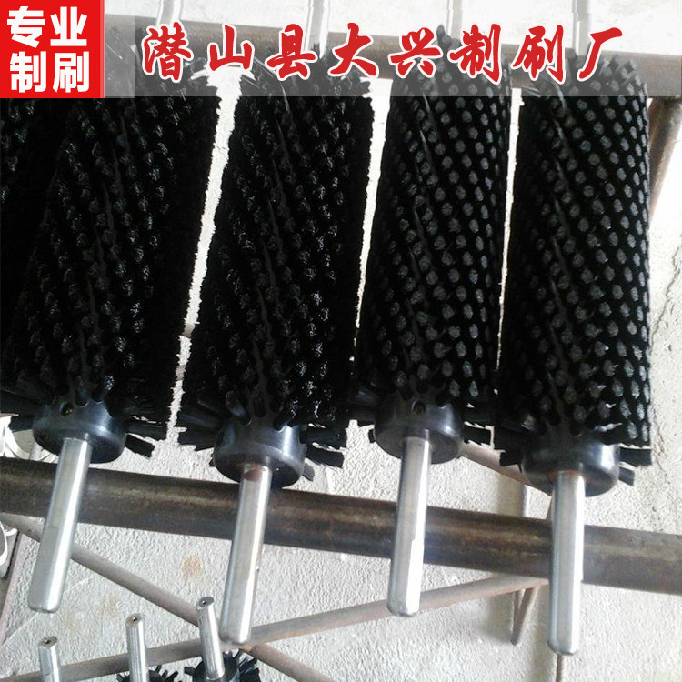 生产土豆清洗去皮尼龙丝毛刷辊 水果机械清洗毛刷辊 按要求定