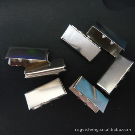 金属织带卡头,金属绳尾止吊钟 合金尾夹