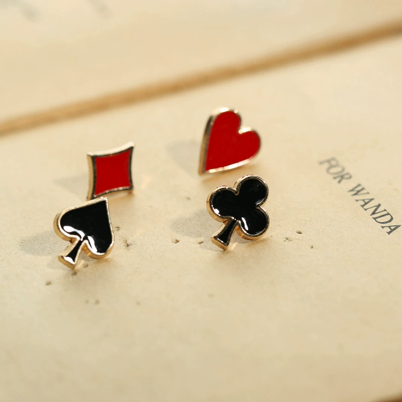 Playing cards, brooch, set, denim accessory, pin, Amazon