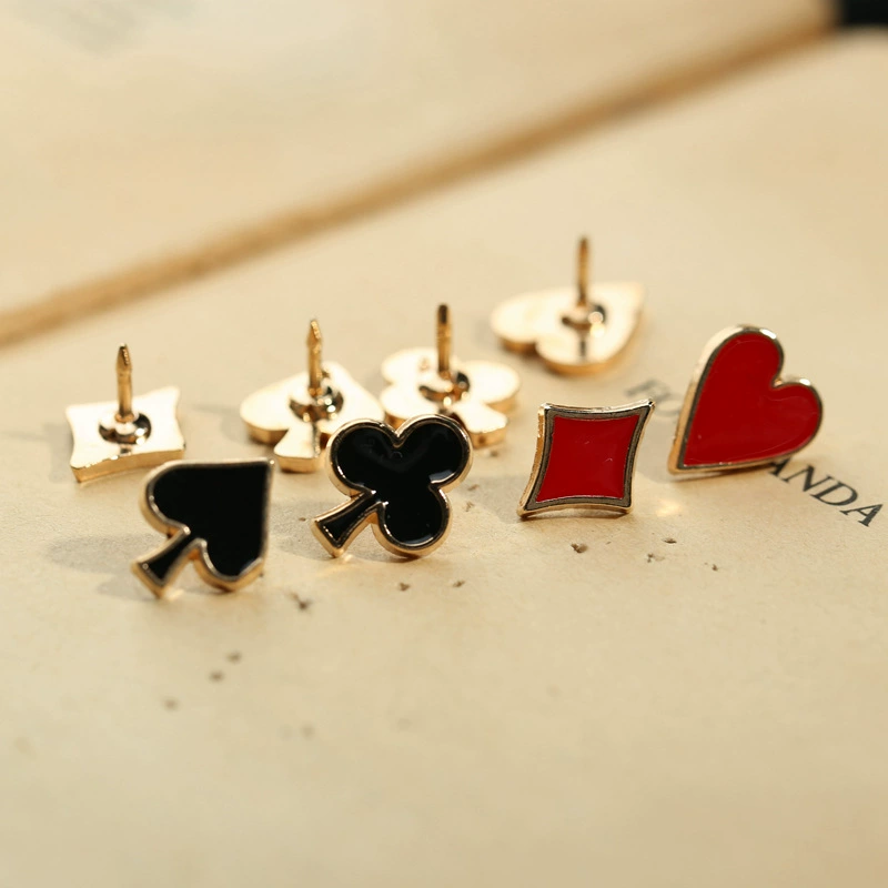 Playing cards, brooch, set, denim accessory, pin, Amazon