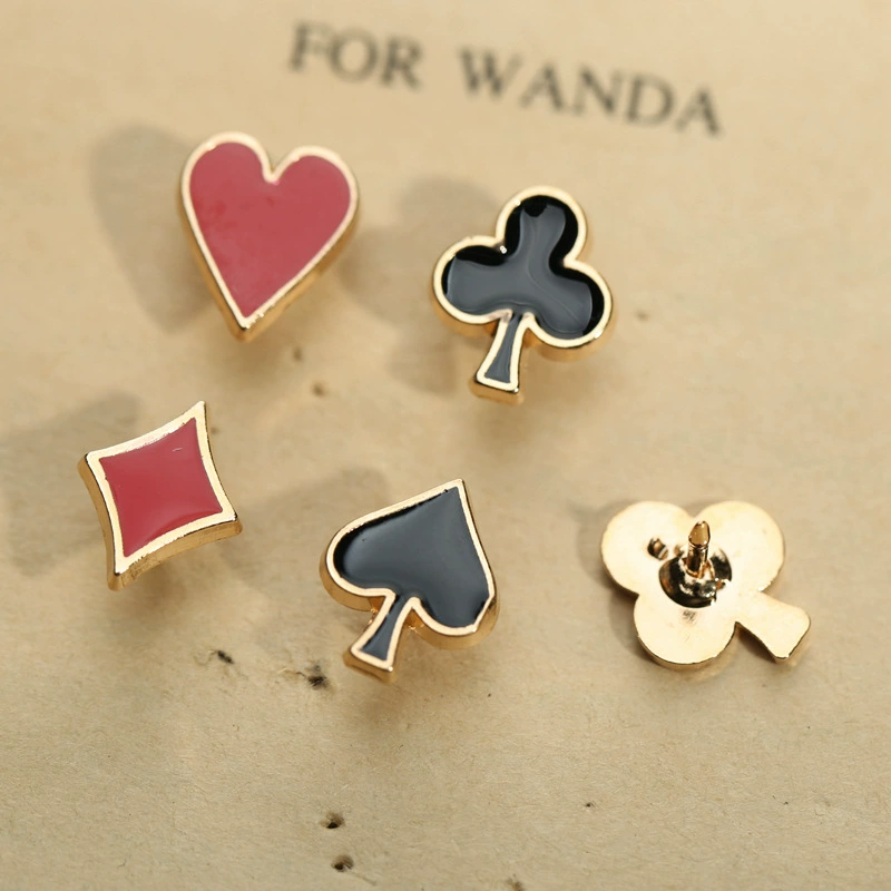 Playing cards, brooch, set, denim accessory, pin, Amazon