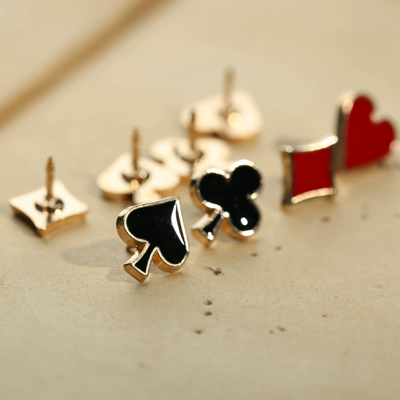 Playing cards, brooch, set, denim accessory, pin, Amazon