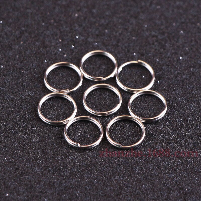 Factory supply metal 10-15mm wire ring Iron Ring Jewelry pendant connection ring nickel plating hanging ring