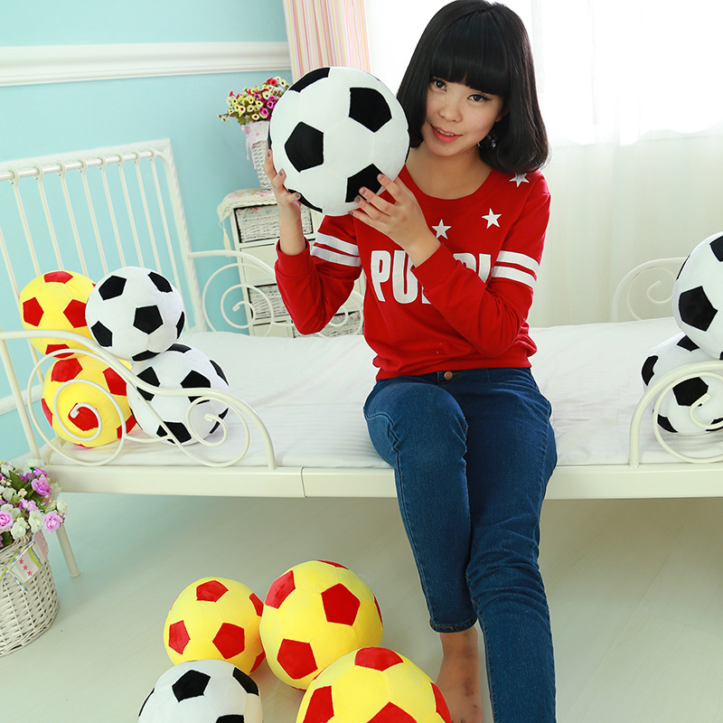 Fábrica al por mayor de fútbol almohada peluche juguete enseñanza suministros niños danza apoyos actividad escolar regalos