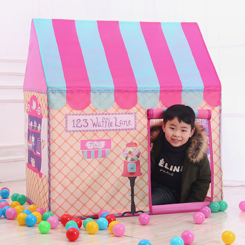 Wholesale Children's Tent Baby Crawling Print Tunnel House Playhouse Indoor Outdoor Trade Toy House 