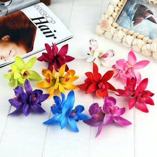 Atmospheric hair accessory, hairgrip, orchid, boho style