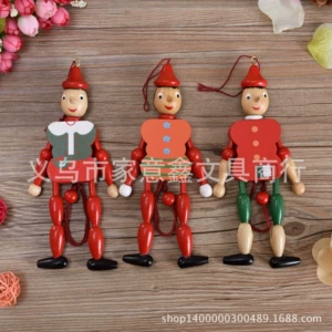 Деревянная игрушка, марионетка со шнуром, солдат