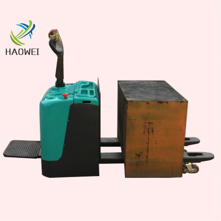 工厂供应3吨蓄电瓶自走式托盘车 站驾式全自动搬运车 液压叉车