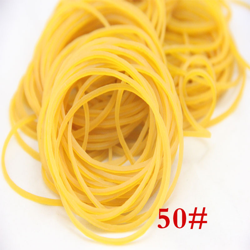 橡皮筋 牛皮筋 橡胶圈 乳胶圈 橡皮圈50#黄颜色1.4粗细皮套
