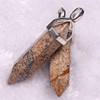 Quartz, organic agate crystal, bullet, necklace, pendant, wholesale