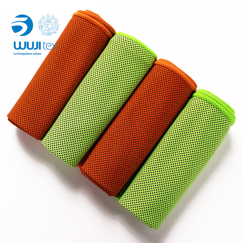 WUJI suministro directo de fábrica de fibra ultrafina sensación de frío Toalla de hielo toalla deportiva de secado rápido Toalla de fitness sudor absorbente