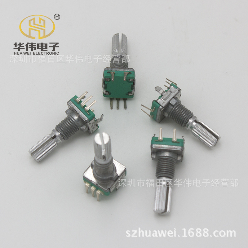 编码器 20档位带开关增量式旋转编码器 金属拉花20mm轴 音响.卡座