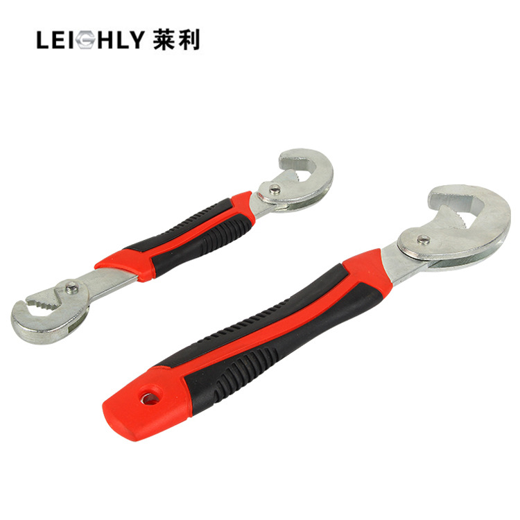 Suministro directo de fábrica marca Lili 8 pulgadas y 10 pulgadas mango ajustable llave métrica grande tubo abierto activo doble llave