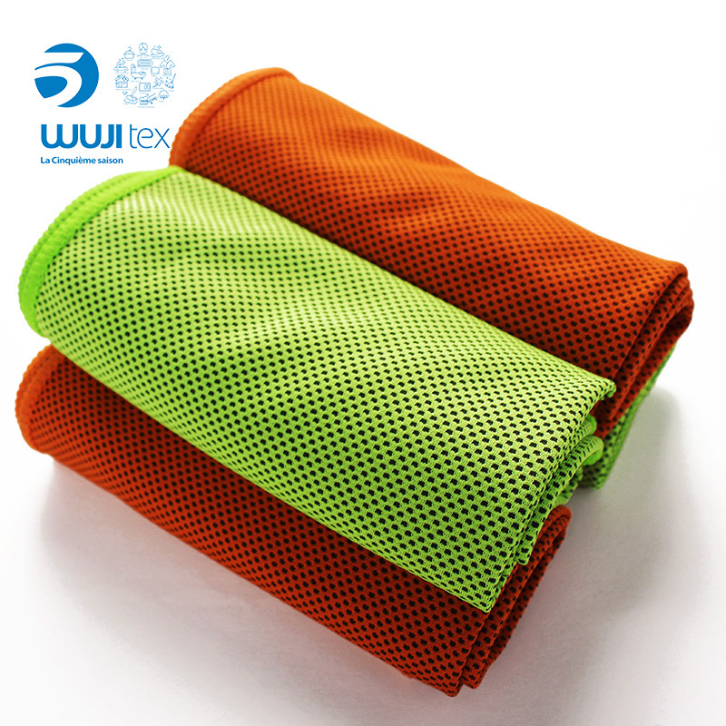 WUJI suministro directo de fábrica de fibra ultrafina sensación de frío Toalla de hielo toalla deportiva de secado rápido Toalla de fitness sudor absorbente