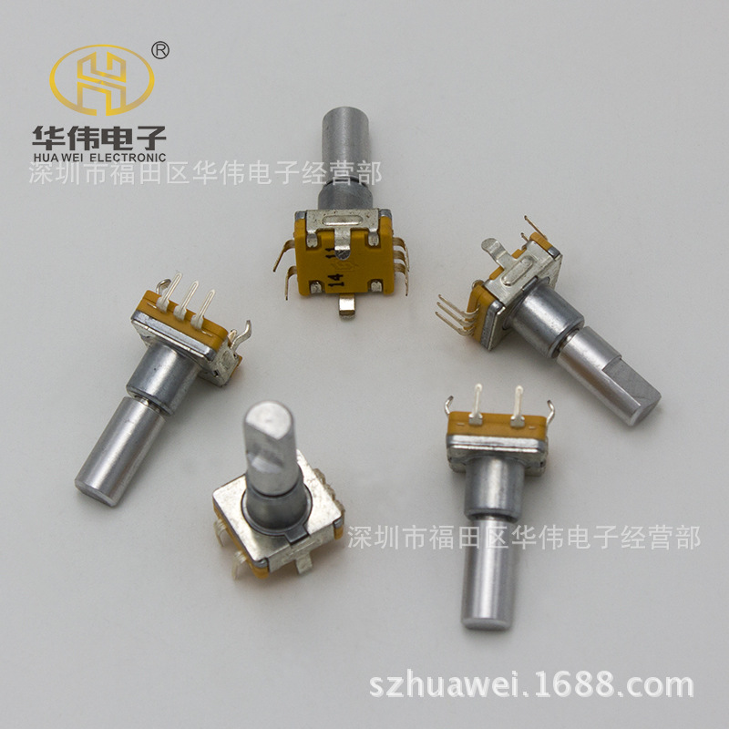 编码器扁轴20mm30档位带开关增量式旋转  高品质音响调节电位器