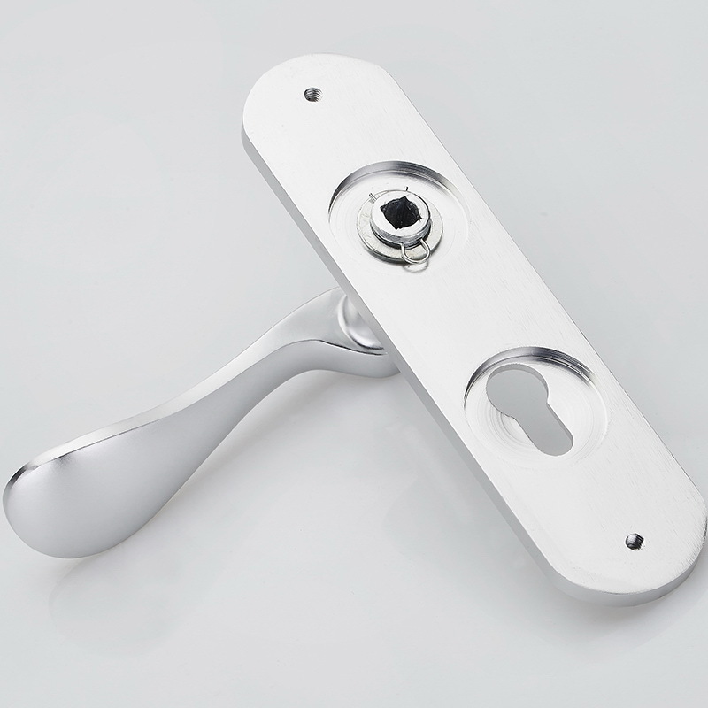 Hogar espacio de aluminio blanco manija de la puerta cerradura de la manija interior cerradura de la puerta del dormitorio cerradura de la puerta de madera cerradura de la puerta al por mayor