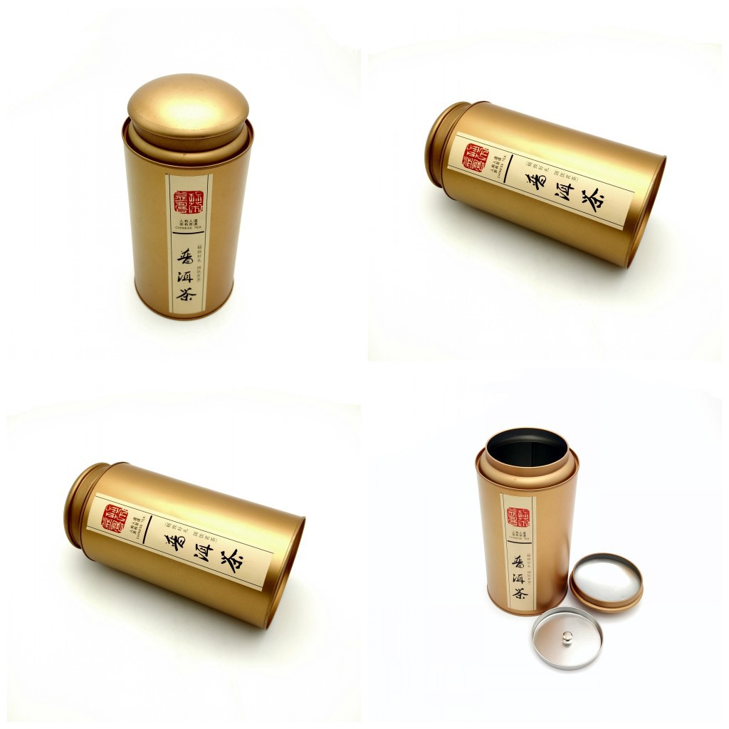 罗汉果包装罐 密器包装瓶厂家 新款普洱茶铁罐
