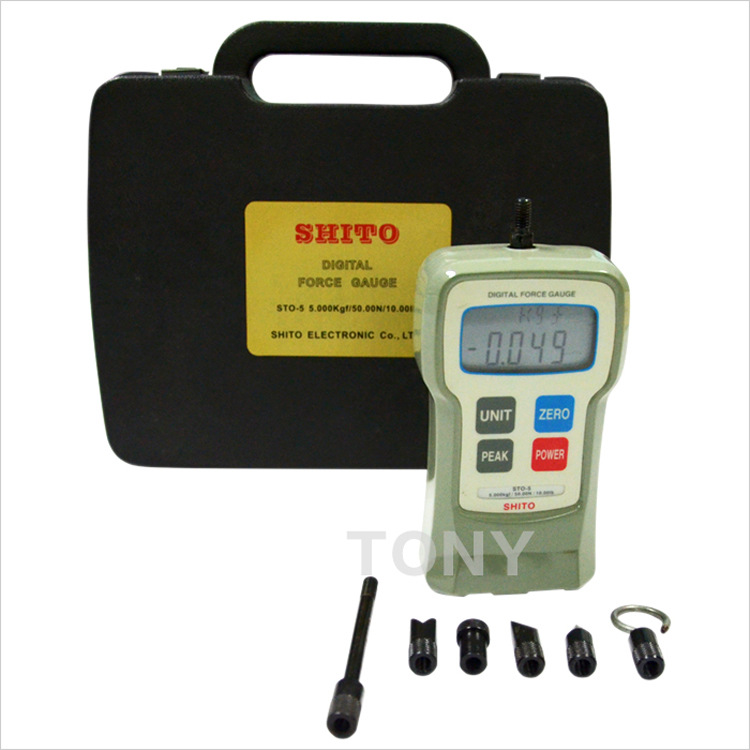 西图数显推拉力计0-50N高精度数显拉力计STO-5电线端子拉力仪