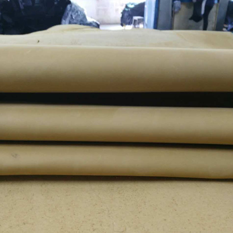 头层2.0厚磨砂牛皮厂家 真皮牛巴戈皮料批发 杏色磨砂革现货