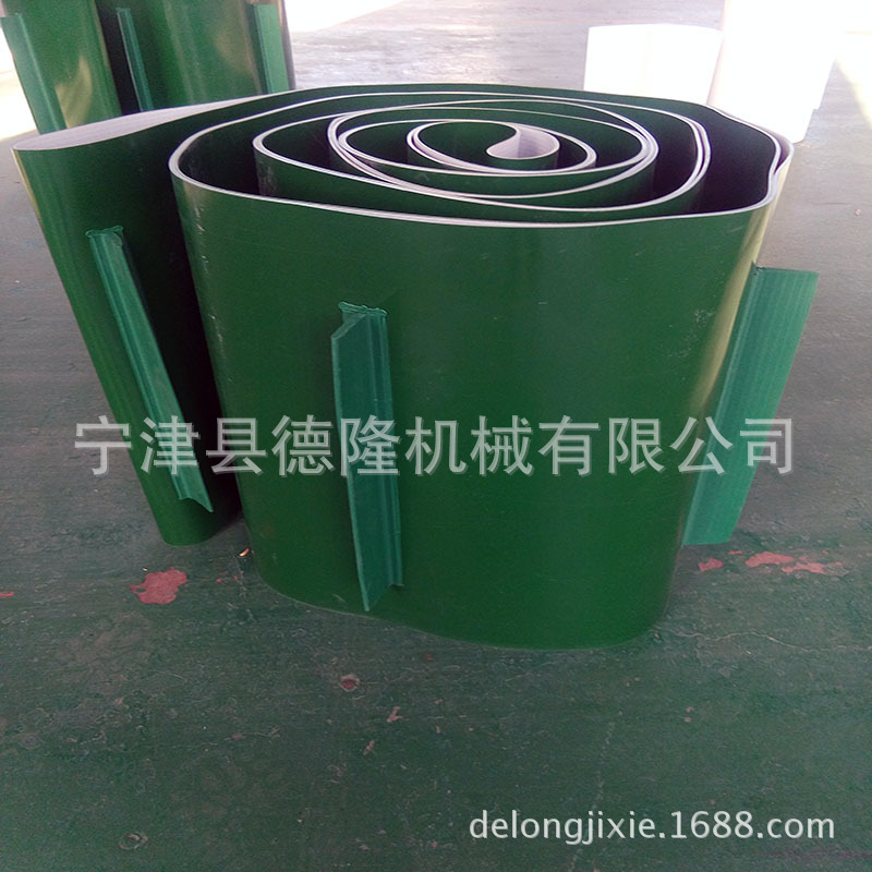 厂家加工传送带食品级PVC皮带输送机裙边挡板皮带耐磨提升机