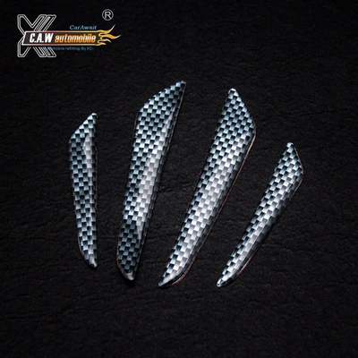 WRC carbon fiber door anti-collision rubber strip anti-scratch strip anti-scratch strip practical 4-piece anti-collision sticker