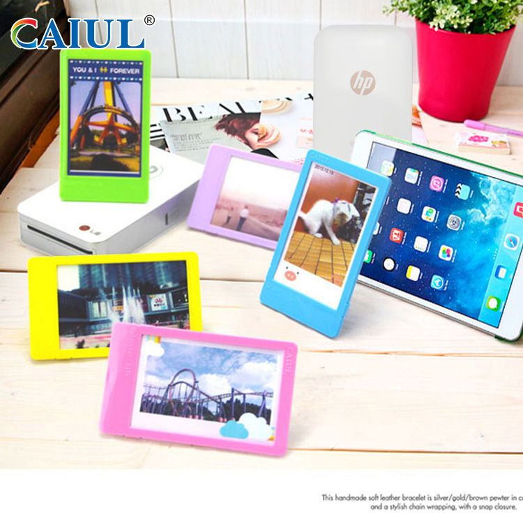 Caiyoule Candy-Colored Small Photo Frame Is Suitable for Hp Sprocket Polaroid Photo Zip Desktop Vertical Photo Frame