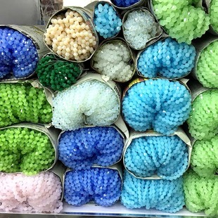 ��ɫ����ˮ��ɢ���� 4mm���^������ϲ��������� diy�ֹ��������