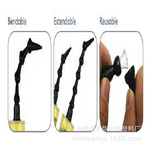 Flexible Silicone Sealant Nozzle 360 -degree glass glue mouth glass…