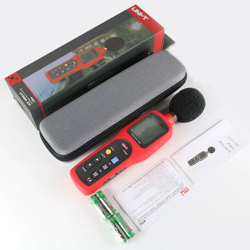 Детектор шумомера измеритель децибел Тестер шума Высокоточный Измеритель шума Измеритель уровня звука UT352
