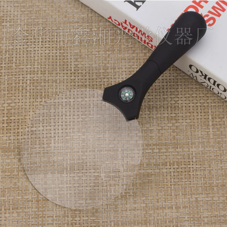 135 мм Портативный пожилой читает газету для чтения с 3 светодиодными лампами компас Иу увеличительное стекло оптовая продажа с фабрики