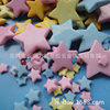 Pentagon -shaped pentagonal white pentagram Plastic bead color star -shaped plastic bead DIY accessories