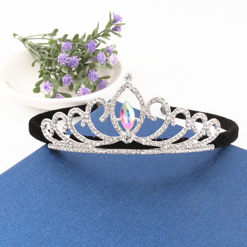New Korean style children's rhinestone crown hair comb crystal crown performance hair hoop head jewelry wholesale