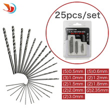 圆柄麻花钻 批发高速钢镀钛麻花钻头 直柄钻头10pcs/25pcs钻头